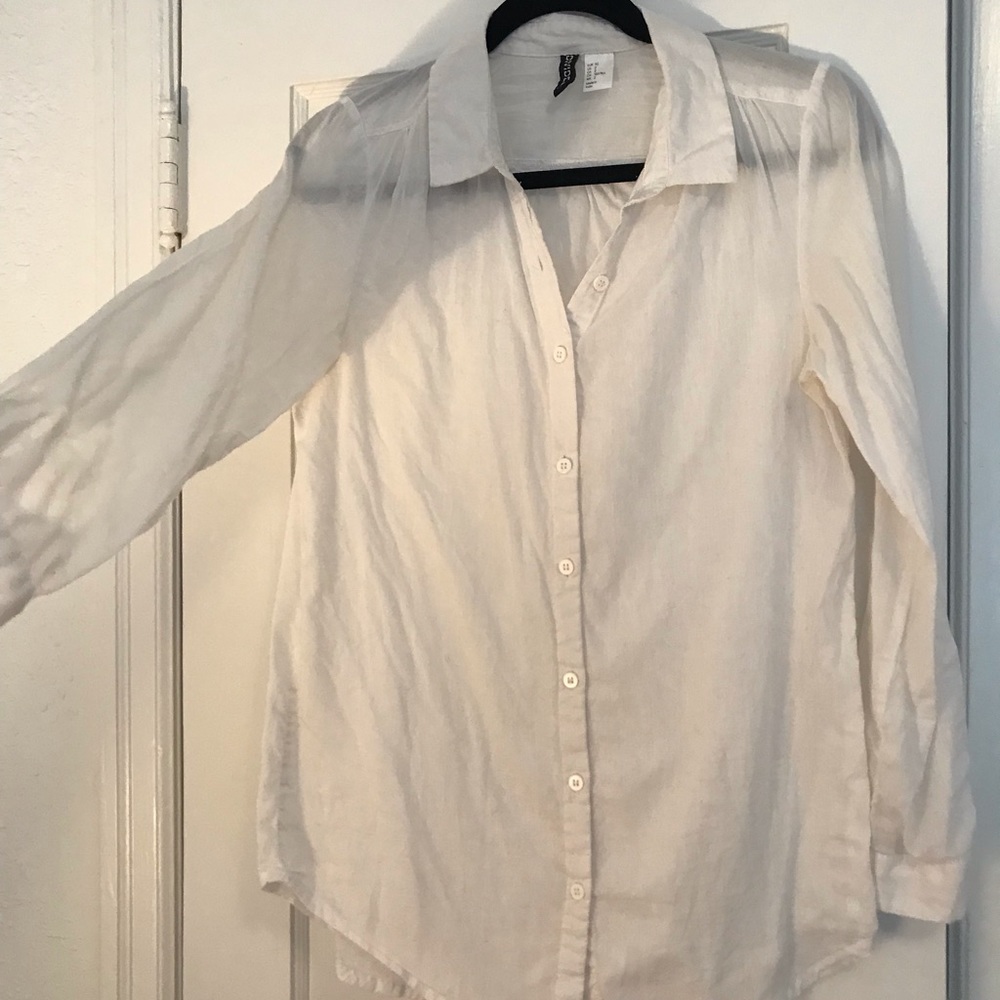 Basic White Button Down - Picture 2 of 5